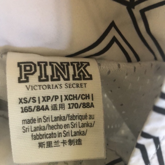 Pink Victoria’s Secret Signature Full Zip Anorak Jacket XS/S Black White Coat - Picture 7 of 9